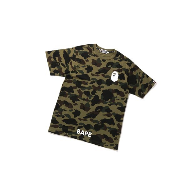 Pánské Tričko A BATHING APE Bape 1st Camo Bathing Ape Tee Krátké Sleeve Zelene | JPVXU-6397
