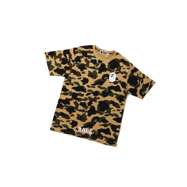 Pánské Tričko A BATHING APE Bape 1st Camo Bathing Ape Tee Krátké Sleeve Žluté | LDCUF-8401
