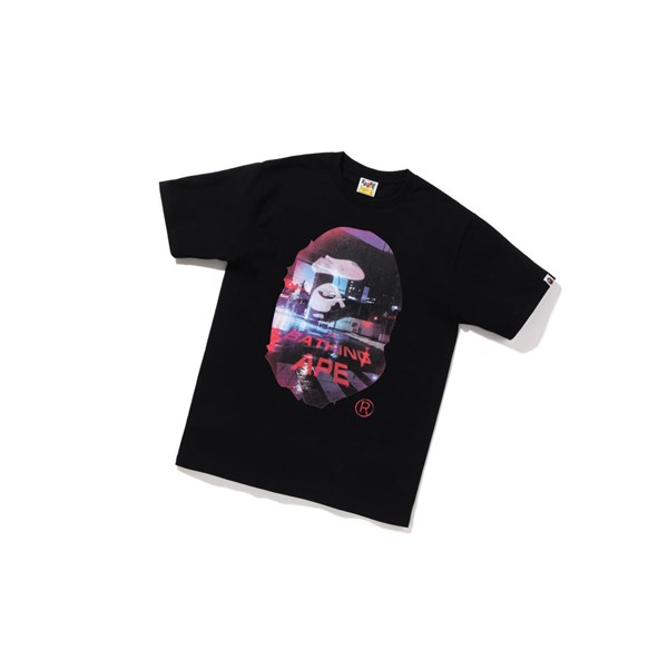Pánské Tričko A BATHING APE Bape A Bathing Ape Back Street Tee Krátké Sleeve Černé | CKPGS-7092