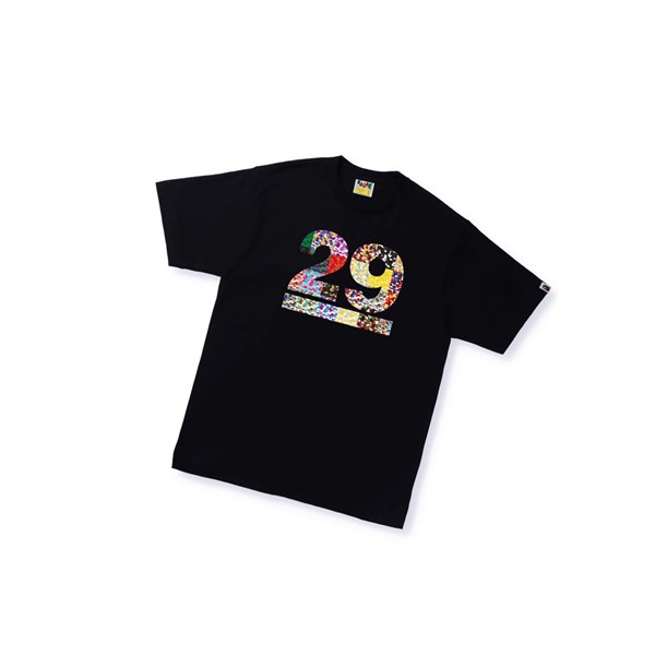 Pánské Tričko A BATHING APE Bape A Bathing Ape 29th Anniversary Tee Krátké Sleeve Černé | LCWJM-6240