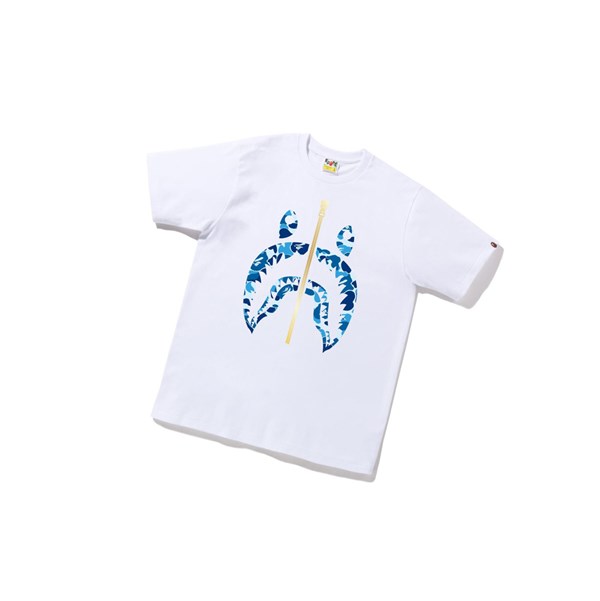 Pánské Tričko A BATHING APE Bape Abc Camo Shark Tee Krátké Sleeve Bílé | GABWH-9134