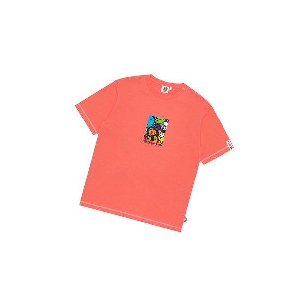 Pánské Tričko A BATHING APE Bape Baby Milo Box Logo Print Tee Krátké Sleeve Růžové | BFNWV-1568