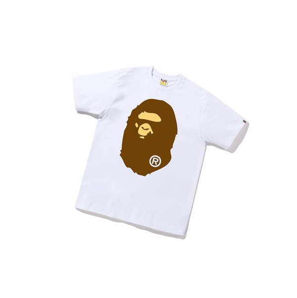 Pánské Tričko A BATHING APE Bape Big Ape Head Tee Krátké Sleeve Bílé | KZNMT-3509
