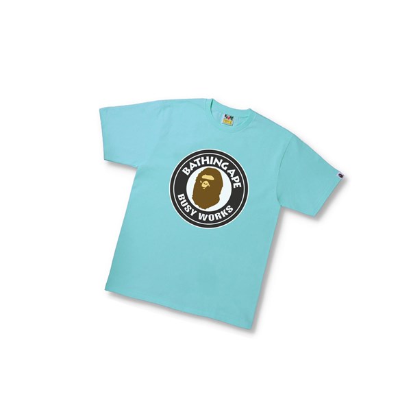 Pánské Tričko A BATHING APE Bape Busy Works Tee Krátké Sleeve Blankyt | SOHMD-4259