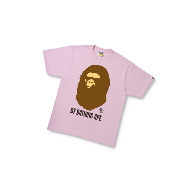 Pánské Tričko A BATHING APE Bape By Bathing Ape Tee Krátké Sleeve Růžové | CLSBZ-9210
