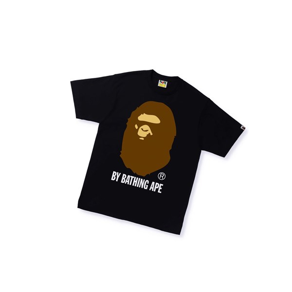 Pánské Tričko A BATHING APE Bape By Bathing Ape Tee Krátké Sleeve Černé | CUHSB-1305