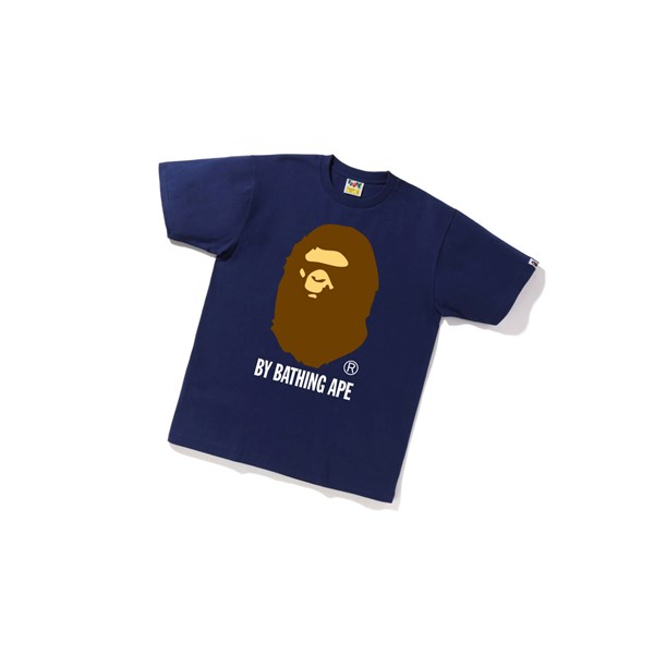 Pánské Tričko A BATHING APE Bape By Bathing Ape Tee Krátké Sleeve Tmavě Blankyt Blankyt | HYNQI-1923