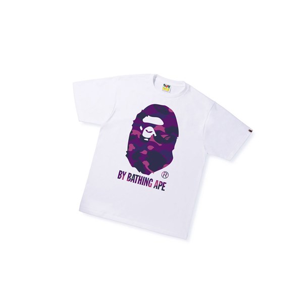 Pánské Tričko A BATHING APE Bape Color Camo A By Bathing Ape Tee Krátké Sleeve Bílé | TFOZX-2096