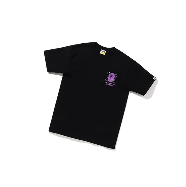 Pánské Tričko A BATHING APE Bape Galaxy Ufo Tee Krátké Sleeve Černé | JHKFB-9415