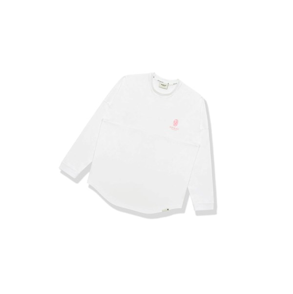 Pánské Tričko A BATHING APE Bape Logo Print Long Sleeve Tee Long Sleeve Bílé | SKYEO-6729