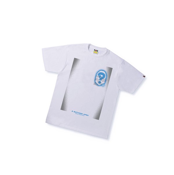 Pánské Tričko A BATHING APE Bape Multi Logo Tee #3 Krátké Sleeve Bílé | BAHDP-2670