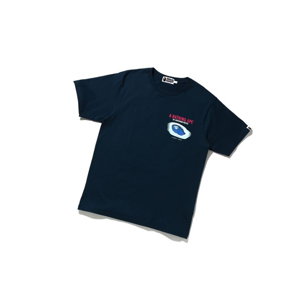 Pánské Tričko A BATHING APE Bape Resort Pool Tee Krátké Sleeve Tmavě Blankyt Blankyt | ZYLNR-0548