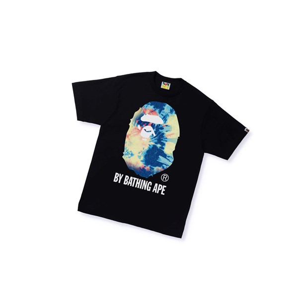 Pánské Tričko A BATHING APE Bape Tie Dye By Bathing Ape Tee Krátké Sleeve Černé | MKTDN-5906