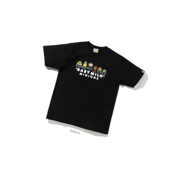 Pánské Tričko A BATHING APE Bape X Minions Tee05 Krátké Sleeve Černé | NSBCK-1609