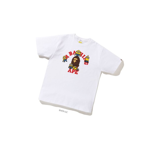 Pánské Tričko A BATHING APE Bape X Minions Tee01 Krátké Sleeve Bílé | QBEIG-7159