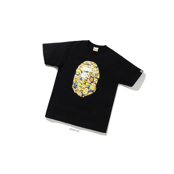Pánské Tričko A BATHING APE Bape X Minions Tee09 Krátké Sleeve Černé | YWXPT-8670
