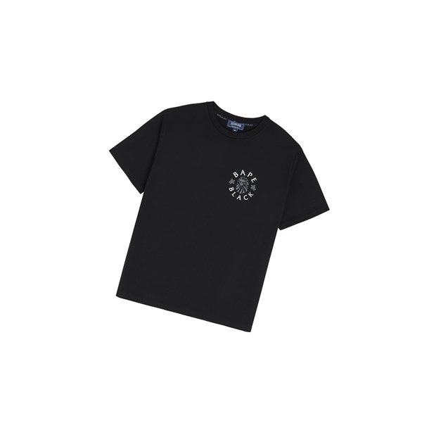 Pánské Tričko A BATHING APE Bape X Vilebrequin Tape Tee Krátké Sleeve Černé | TKZGS-6907