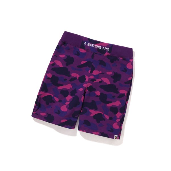 Pánské Šortky A BATHING APE Bape Color Camo Sweat Fialové | DXITV-9356