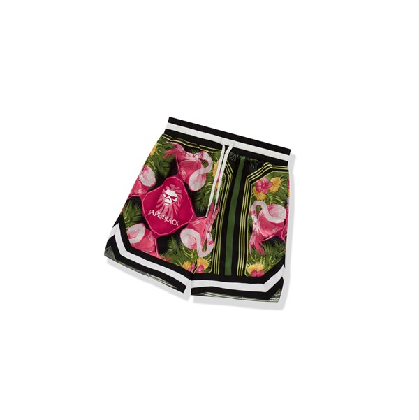 Pánské Šortky A BATHING APE Bape Floral Print Ape Head Černé | HSCOD-4125