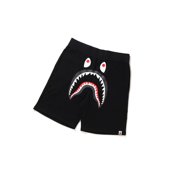 Pánské Šortky A BATHING APE Bape Shark Sweat Černé | NZSUD-1734