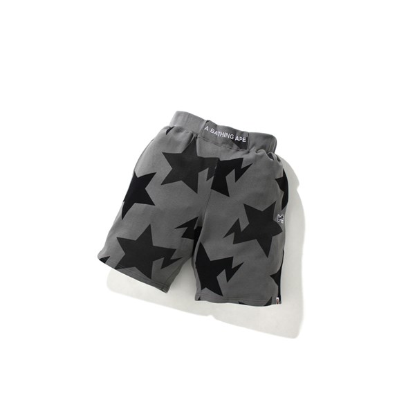 Pánské Šortky A BATHING APE Bape Sta Pattern Široké Fit Černé | OZKYW-6385